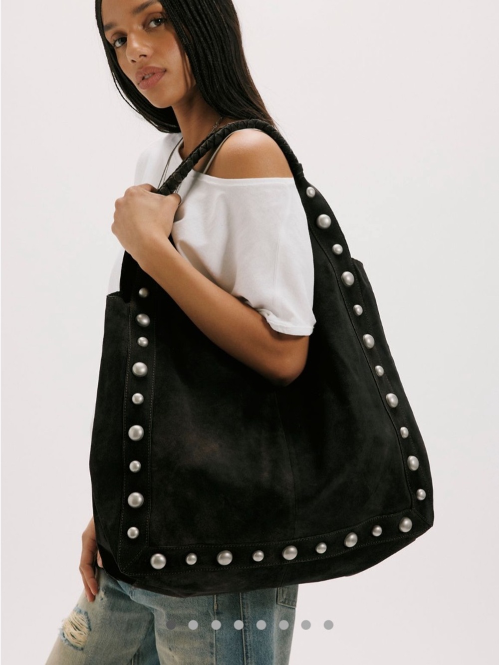 Free People See You Soon Studded Tote